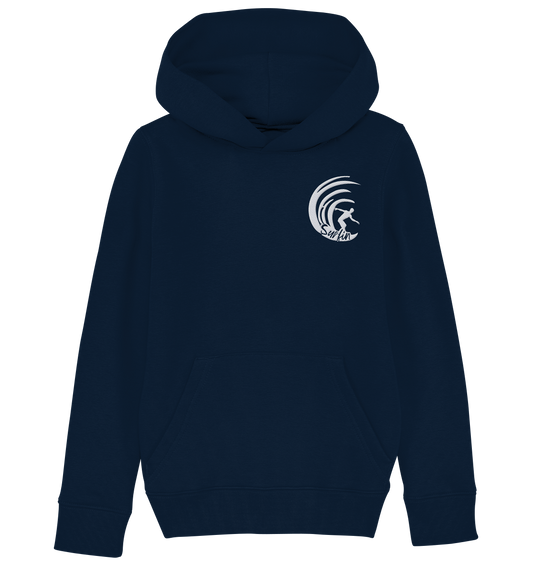 Sunset Surfer • Kids Organic Hoodie • Stick